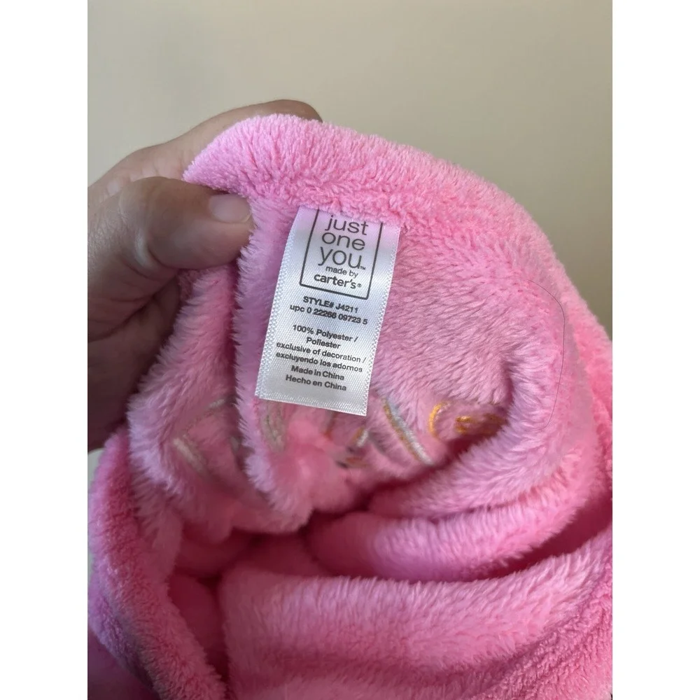 Just One You By‎ Carters Pink Baby Blanket Love With A Bird 30x40